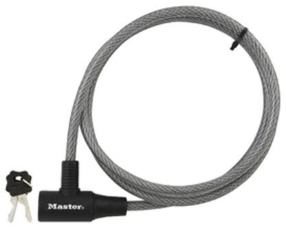 Master Lock 8154DPF Flexible Cable Lock, Keyed Key, Steel Shackle