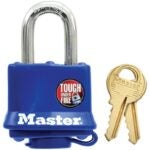 Master Lock 312D Padlock, Keyed Different Key, 9/32 in Dia Shackle, 1-1/16 in H Shackle, Steel Shackle, Steel Body