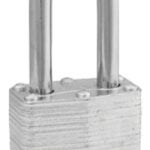 Master Lock 3UPLF Padlock, 9/32 in Dia Shackle, 1-1/2 in H Shackle, Steel Shackle, Steel Body, Laminated