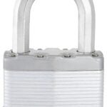 Master Lock Magnum Series M1BLCDLJHC Padlock, Different Key, Long Shackle, 5/16 in Dia Shackle, Boron Carbide Shackle