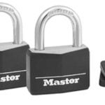 Master Lock 141T Padlock, Keyed Alike Key, 1/4 in Dia Shackle, Steel Shackle, Brass Body, 1-9/16 in W Body