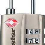 Master Lock 4680DNKL Luggage Lock, 1/8 in Dia Shackle, 3/4 in H Shackle, Steel Shackle, Metal Body, Nickel