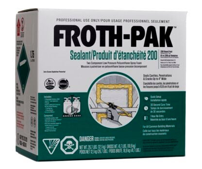 Froth-Pak 12031869 Foam Sealant Kit, 41.7 lb