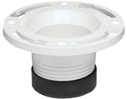 Oatey 43651 Closet Flange, 4 in Connection, PVC, White