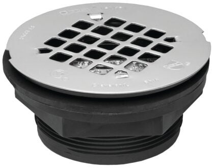 Oatey 42084 Shower Drain, ABS, Black, For: 2 in SCH 40 DWV Pipes