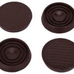 ProSource FE-S708-PS Caster Furniture Glide, Rubber, Brown, Brown, 1-3/4 x 1-3/4 x 3/8 in Dimensions