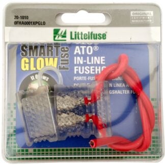 Littelfuse FHA 0FHA0001XPGLO Fuse Holder, 30 A, ATO Fuse, Thermoplastic, Red