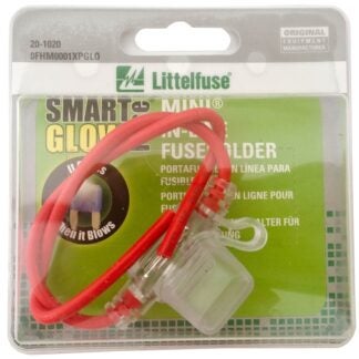 Littelfuse FHM 0FHM0001XPGLO Fuse Holder, 20 A, MINI/FK1 Fuse, Thermoplastic, Orange