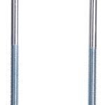 ProSource LR353 U-Bolt, 3/8 in Thread, 3-3/4 in L Thread, Steel, Zinc Sells in Quantity of 10