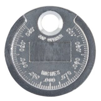 ProSource SP0629 Spark Plug Gap Gauge, Functions: Tapered Edge for Measuring and Adjusting Spark Plug Gap, Zinc Alloy Sells in Quantity of 12