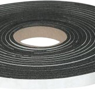 Climaloc Plus CF21003 Foam Tape, 3/8 in W, 10 ft L, 1/4 in Thick, Sponge Rubber, Black