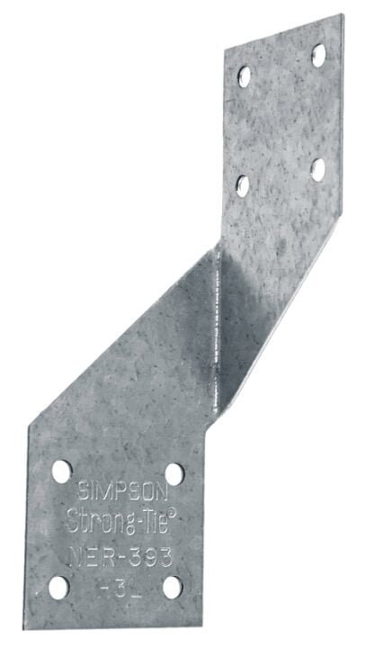 Simpson Strong-Tie H4 Hurricane Tie, 3-5/8 in L, Steel Sells in Quantity of 100