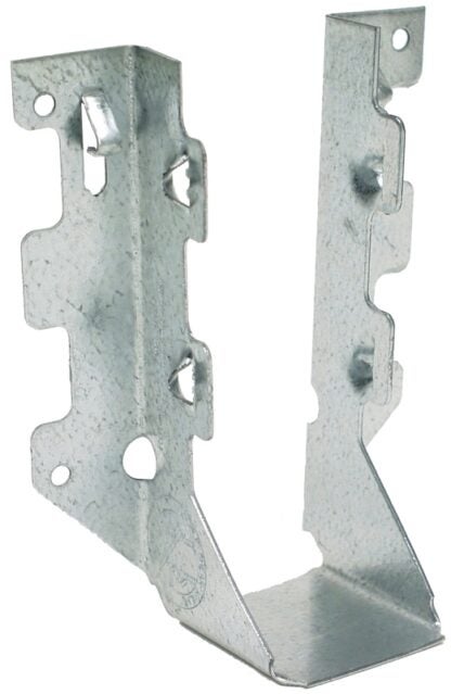 Simpson Strong-Tie LUS Series LUS26 Joist Hanger, 4-3/4 in H, 1-3/4 in D, 1-9/16 in W, Steel, Galvanized/Zinc, Face Sells in Quantity of 100