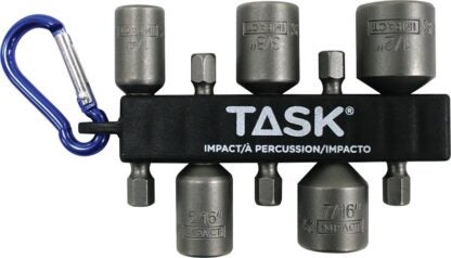 Task T67395 Magnetic Nutsetter Assortment with Carabiner Clip