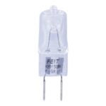 Feit Electric BPQ50/G8/CAN Halogen Bulb, 50 W, G8 Lamp Base, JCD T4 Lamp, 3000 K Color Temp, 2000 hr Average Life Sells in Quantity of 6