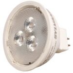 Sylvania 79129 LED Bulb, Track/Recessed, MR16 Lamp, 35 W Equivalent, GU5.3 Lamp Base, Clear, Warm White Light