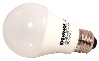 Sylvania 79293 LED Light Bulb, General Purpose, A19 Lamp, 75 W Equivalent, E26 Lamp Base, Frosted, White Light