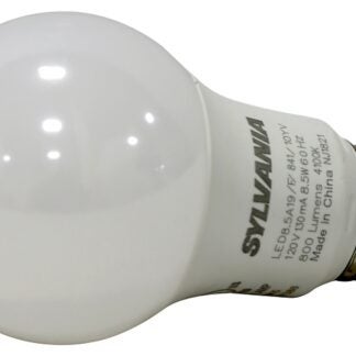 Sylvania 40212 LED Bulb, General Purpose, A19 Lamp, 60 W Equivalent, E26 Lamp Base, Frosted, 4100 K Color Temp Sells in Quantity of 2