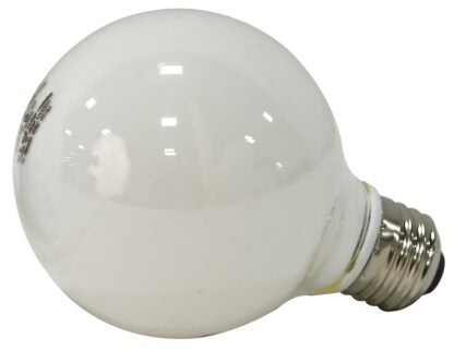 Sylvania 40215 LED Bulb, Globe, G25 Lamp, E26 Lamp Base, Frosted, Warm White Light, 2700 K Color Temp