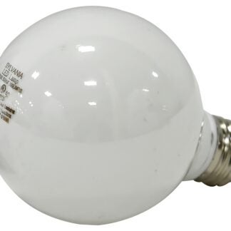 Sylvania 40218 LED Bulb, Globe, G25 Lamp, 40 W Equivalent, E26 Lamp Base, Frosted, 5000 K Color Temp