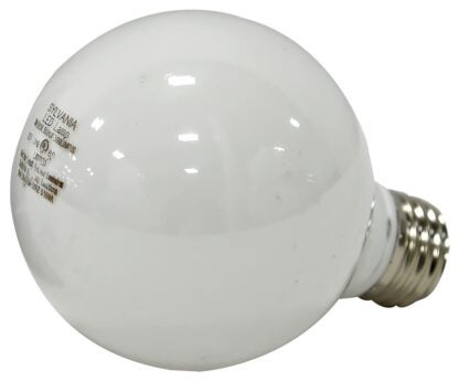 Sylvania 40218 LED Bulb, Globe, G25 Lamp, 40 W Equivalent, E26 Lamp Base, Frosted, 5000 K Color Temp