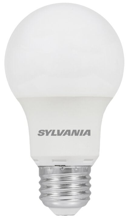 Sylvania 40221 LED Light Bulb, General Purpose, A19 Lamp, E26 Lamp Base, Natural White Light, 3000 K Color Temp Sells in Quantity of 6