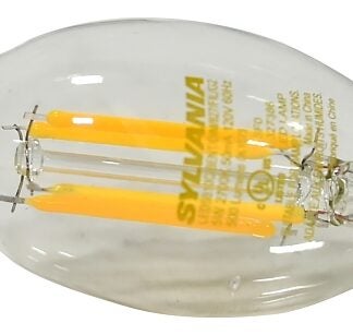 Sylvania ULTRA LED 79766 LED Bulb, 5 W, Candelabra Lamp Base, B10 Lamp, 500 Lumens, 2700 K Color Temp