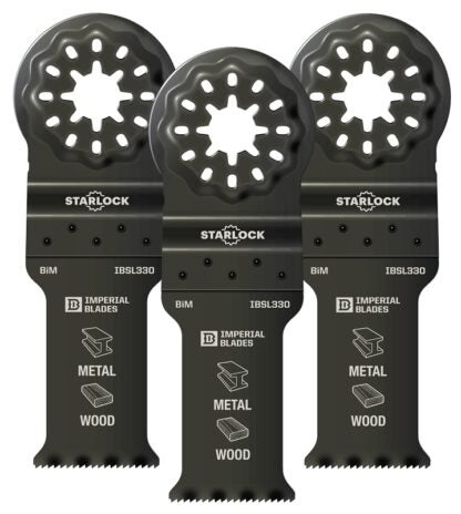 Imperial Blades Starlock IBSL330-3 Standard Blade, 18 TPI, Bi-Metal, 3/PK