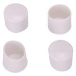 ProSource FE-50612-PS Furniture Leg Tip, Round, Plastic, White, 5/8 in Dia, 5/8 in H