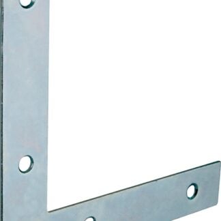 ProSource FC-Z04-013L Corner Brace, 4 in L, 4 in W, 5/8 in H, Steel, Zinc-Plated, 1.8 mm Thick Material Sells in Quantity of 10