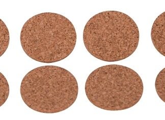 ProSource FE-50702-PS Furniture Pad, Cork, Brown, 1 in Dia, 5/64 in Thick, Round