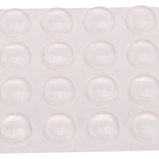 ProSource FE-S402-PS Furniture Bumper Pad, Polyurethane, Clear, 3/8 in Dia, 5/32 in Thick, Dome