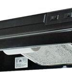 Air King AV1306 Range Hood, 180 cfm, 2 Fan, 30 in W, 12 in D, 6 in H, Cold Rolled Steel, Black