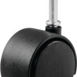 Shepherd Hardware 9402 Swivel Caster, 1-5/8 in Dia Wheel, Nylon Wheel, Black, 40 lb