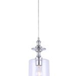 Canarm IPL276B01CH York Pendant, 100 W, 1-Lamp, Steel Fixture, Chrome-Plated Fixture