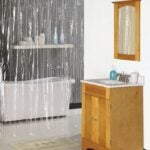 Simple Spaces SD-PCP01-C3L Shower Curtain, Vinyl, Clear, Clear