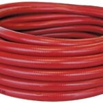 Topring 70 FLEXhybrid Series 70.318 Air Hose, 3/8 in ID, 50 ft L, MNPT, 300 psi Pressure, Techno Polymer, Red