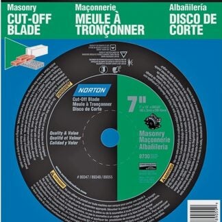 NORTON 07660789055 Cut-Off Wheel, 7 in Dia, 1/8 in Thick, 5/8 in Arbor, 24 Grit, Silicone Carbide Abrasive