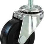 Shepherd Hardware 9194 Swivel Caster, 2 in Dia Wheel, Rubber Wheel, 80 lb