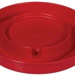 Millside Industries Farm-Tuff TF92 Poultry Waterer, 1 gal Capacity, Plastic, Red, Screw Mounting