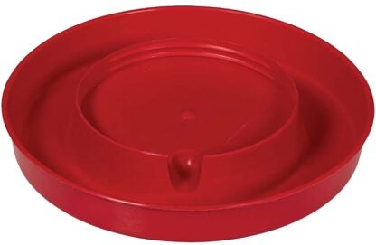 Millside Industries Farm-Tuff TF92 Poultry Waterer, 1 gal Capacity, Plastic, Red, Screw Mounting