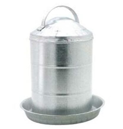 Millside Industries 2G Double-Wall Poultry Fountain, 2 gal Capacity, Steel