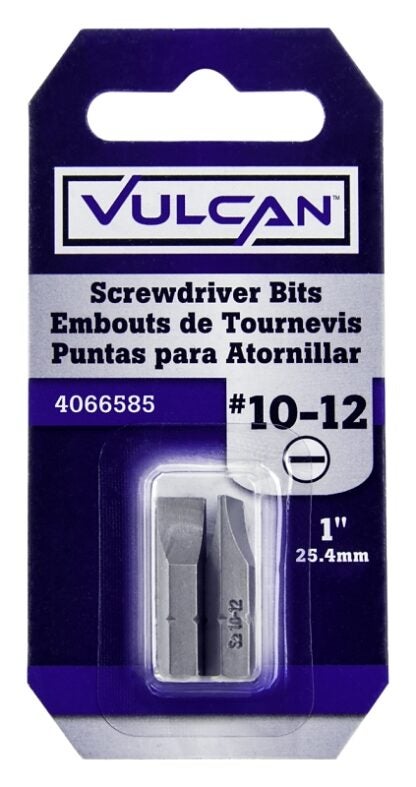 Vulcan 306432OR Screwdriver Bit, Hex Shank, S2 Chrome Molybdenum Steel