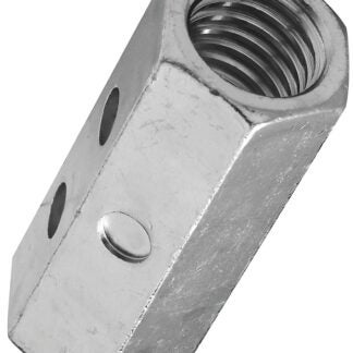 Stanley Hardware 4003 Series N182-717 Coupling Nut, UNC Thread, 5/8-11 Thread, Steel, Zinc