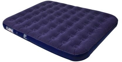 World Famous 7890 Velour Top Air Bed, 75 in L, 52 in W, Double, Vinyl