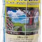 Jackson Wire 13015331 Flower Fence, 25 ft L, 14 in H, Galvanized Steel, White