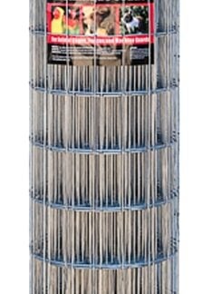 Jackson Wire 10 01 26 14 Welded Wire Fence, 50 ft L, 48 in H, 2 x 4 in Mesh, 12.5 ga Gauge, Galvanized