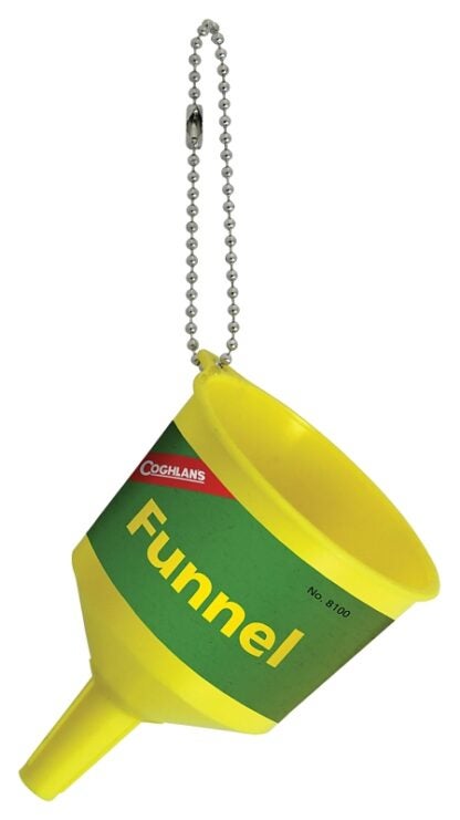 COGHLAN'S 8100 Funnel with Strainer Screen, Polypropylene Handle, Yellow Handle