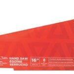 Task Barracuda T88116 Toolbox Saw, 16 in L Blade, 8 TPI, Steel Blade, Soft Touch-Grip Handle, Rubber Handle