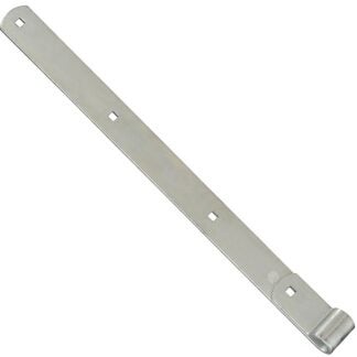 National Hardware N248-047 Strap Hinge, 1/4 in Thick Leaf, Steel, Zinc, 240 lb